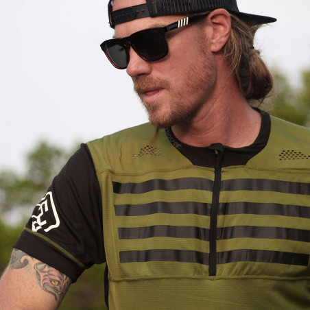 FASTHOUSE BIKE JERSEY CROSSLINE STRIPES OLIVE FASTHOUSE BIKE JERSEY CROSSLINE STRIPES OLIVE