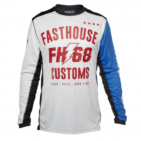 FASTHOUSE JERSEY WORX 68 WHITE/BLUE
