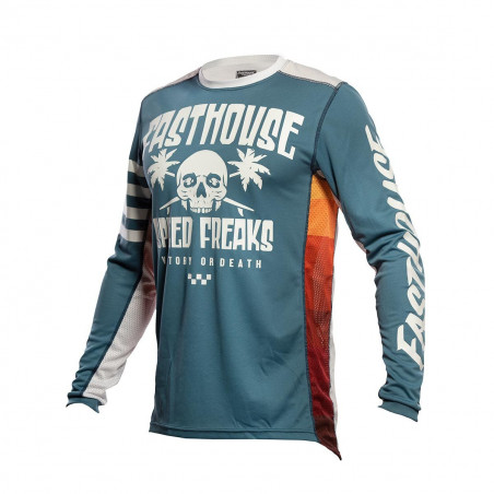 FASTHOUSE YOUTH JERSEY GRINDHOUSE SWELL SLATE/WHITE FASTHOUSE YOUTH JERSEY GRINDHOUSE SWELL SLATE/WHITE