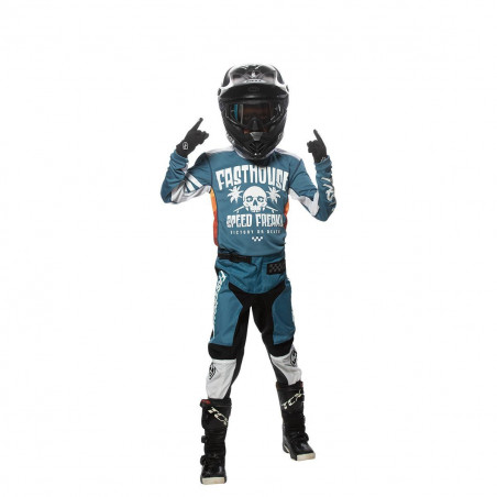 FASTHOUSE YOUTH JERSEY GRINDHOUSE SWELL SLATE/WHITE FASTHOUSE YOUTH JERSEY GRINDHOUSE SWELL SLATE/WHITE