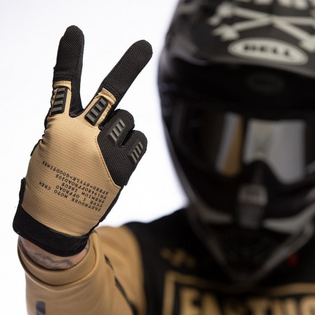 FASTHOUSE GLOVES OFF ROAD STRIKE KHAKI/BLACK