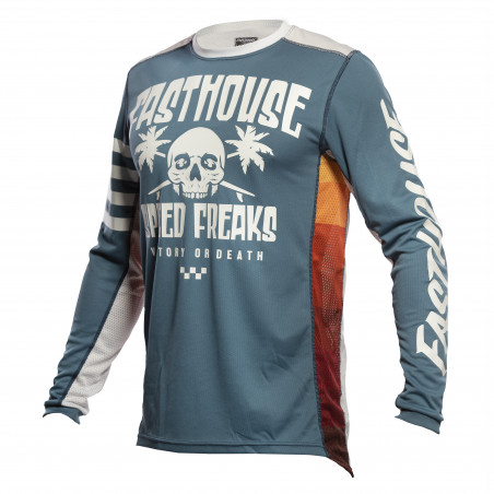 FASTHOUSE JERSEY GRINDHOUSE SWELL SLATE/WHITE FASTHOUSE JERSEY GRINDHOUSE SWELL SLATE/WHITE